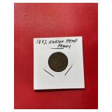 1892 Indian Head Penny