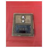 Antique Solid Brass Metal Mailbox Door