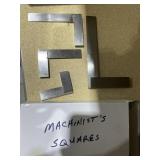 4 Pc Set Machinist Square