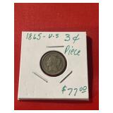1865 US 3-Cent Piece