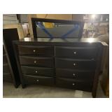 8-Drawer Dresser w/Mirror 58"L x 17"W x 40"H