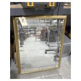 Framed Beveled Mirror 25"x31"