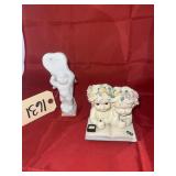 2 Pcs - Angel Music Box & Angel Figurine