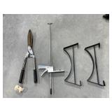 4 Pcs - Garden Shears - Metal Brackets