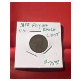 1858 US Flying Eagle Cent