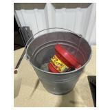 Galvanized Bucket & Funnel