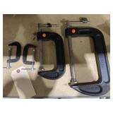 Assorted C Clamps