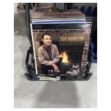 Crate w/50+ Vinyl Record Albums