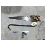 Crow Bar - Hand Saw - 12" Slide Rule