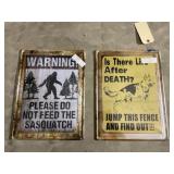 2 - Metal Signs