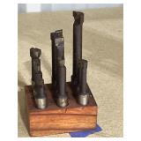 Carbide Tipping Boring Bars in Wooden Block