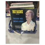 Crate w/50+ Vinyl Record Albums