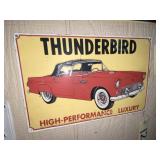 Thunderbird Single Sided Metal Sign