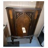 Silver Marshall Vintage Radio in Cabinet