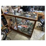 Vintage Glass Display Cabinet 60"L x 24"W x 41"