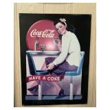 Coca Cola Single Sided Metal Sign 22"x29"