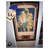 Columbia Mercantile Framed Advertising 11"x18"
