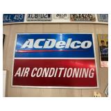 A/C Delco Air Conditioning Metal Sign 36"x24"
