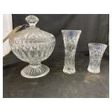 3 Pcs - Candy Dish & Vases