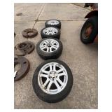 4pc Alum. Wheels & Tires 235/55 R17 5 Lug