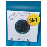 1958 Proof Jefferson Nickel