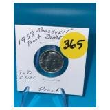 1958 Proof Roosevelt Dime 90% Silver Proof