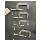 4 - 4" C Clamps