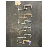 6 - 2" C Clamps