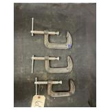3 - 3" C Clamps