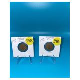 1916 P & 1916-D Lincoln Wheat Cents - Both Fine