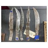 5 Pcs - Handmade Knife Blades - no handles