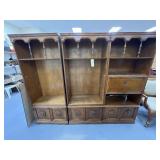 3 Pc Wooden Shelving Unit