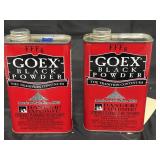 2 - Goex Black Powder Tins w/Powder - NEW