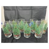 8 - Glass Christmas Tumblers