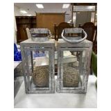 2 - Lantern Style Candle Holders