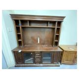 Wooden Entertainment Center - 2 Pcs