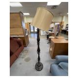 Wooden Floor Lamp w/Shade