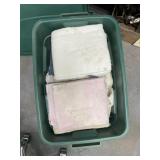 Assorted Towels in Plastic Bin w/Lid