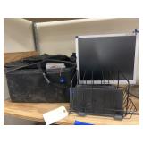 5 Pcs - Samsung Monitor - Bag w/Fishing Tackle