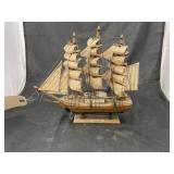 Schooney Wooden Model Ship