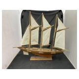 Wooden Model Sailing Ship