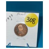 1998 S Proof Penny