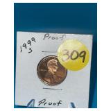 1999 S Proof Penny