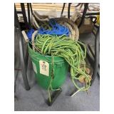 5 Gal Bucket w/Assorted Ropes