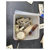 Plastic Container w/Deer Antler - Wood Pcs