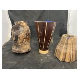 3 - Handmade Wood Vases