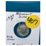 1964-P 90% Silver Roosevelt Dime - Uncirculated