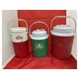 3 Pcs - Coleman & Rubbermaid Water Jugs