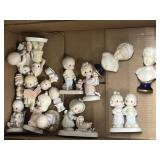 Box of Various Precious Moments Figurines