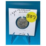 1954-S Jefferson Nickel - Fine